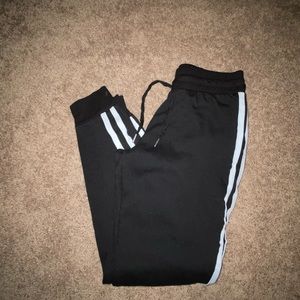 Black and white joggers